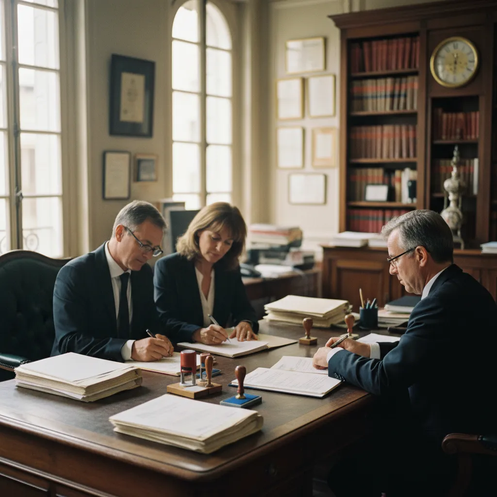 La signature chez le notaire conclut le processus d'achat après plusieurs mois de démarches