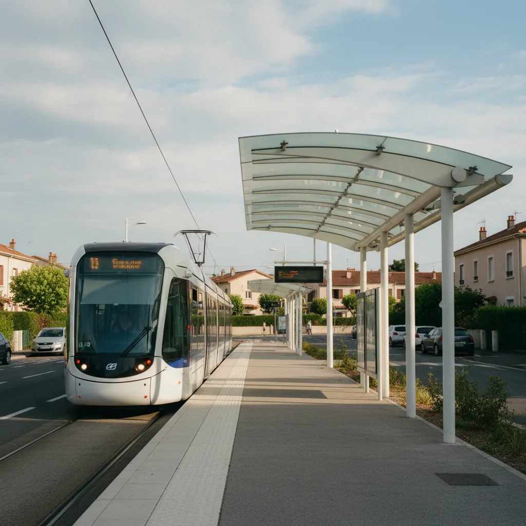 La station de tramway T2 facilite les déplacements vers le centre de Dijon
