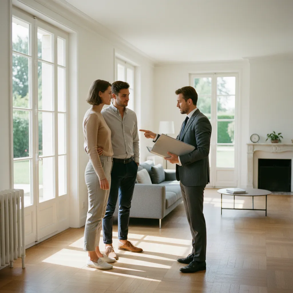Visite d'une maison à vendre à Talant accompagnée par un conseiller immobilier