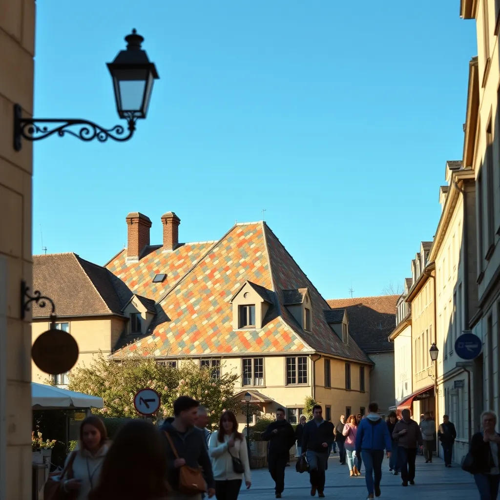 Les célèbres toits vernissés des Hospices de Beaune, symbole de l'attractivité touristique de la ville