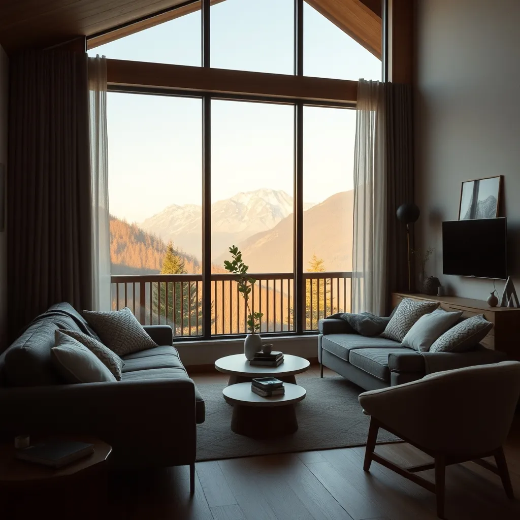 Un appartement meublé avec vue lac, typique du segment premium annécien