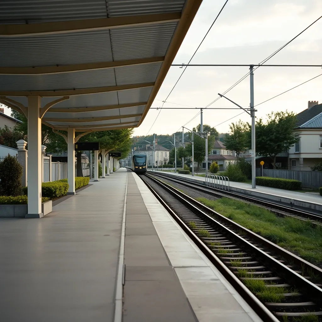 Station de tramway en périphérie de Dijon, un atout majeur pour les communes desservies