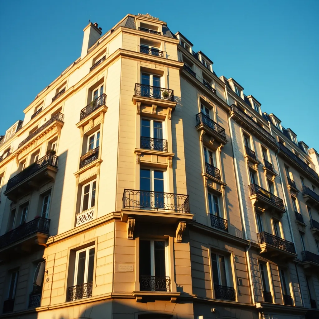 Un immeuble haussmannien parisien : la valeur locative cadastrale varie fortement selon le standing du bâtiment