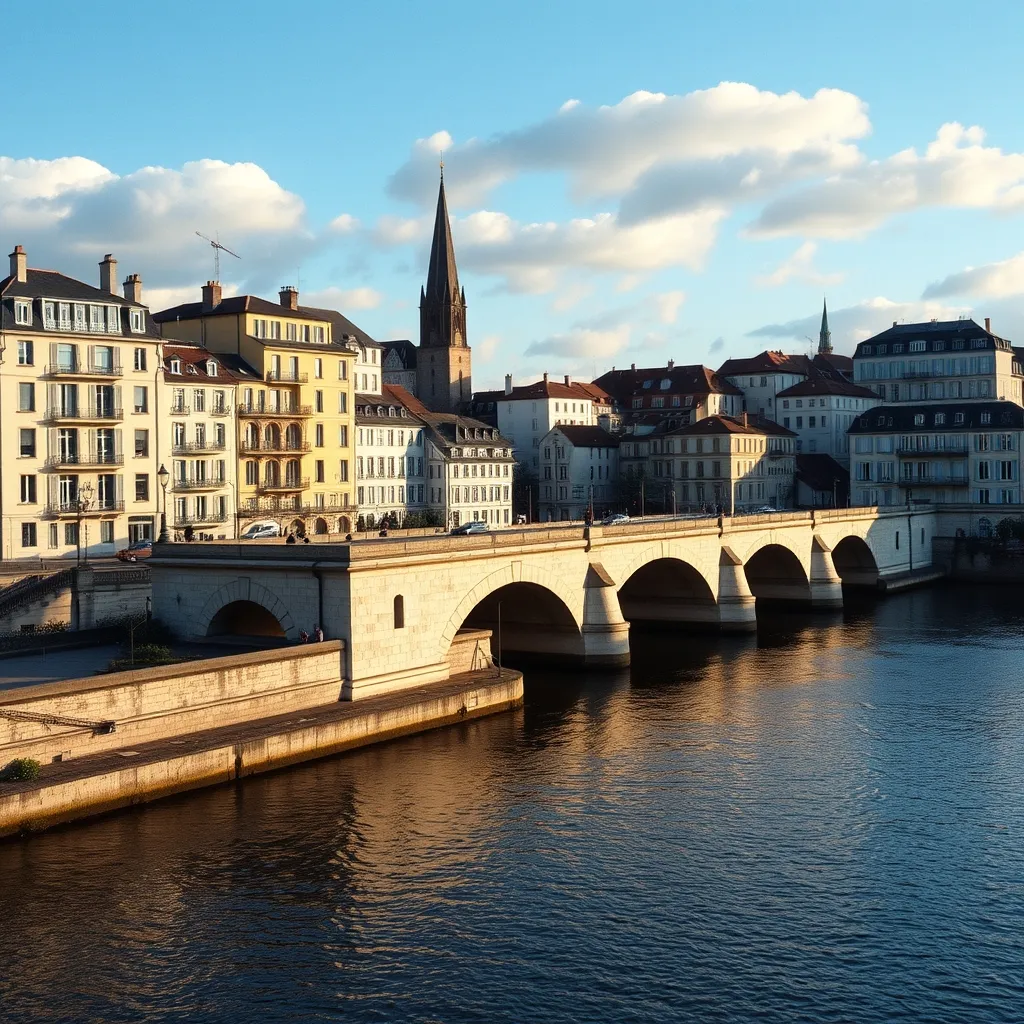 Le quartier de la Bastide vu depuis la rive gauche, un secteur en pleine transformation urbaine