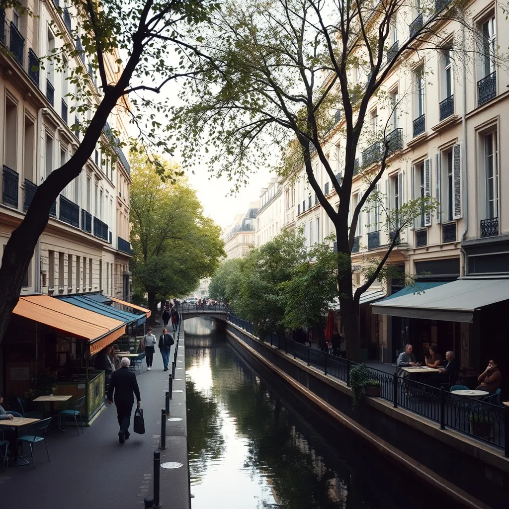 Le Canal Saint-Martin dans le 10e arrondissement, l'un des quartiers les plus prisés pour investir