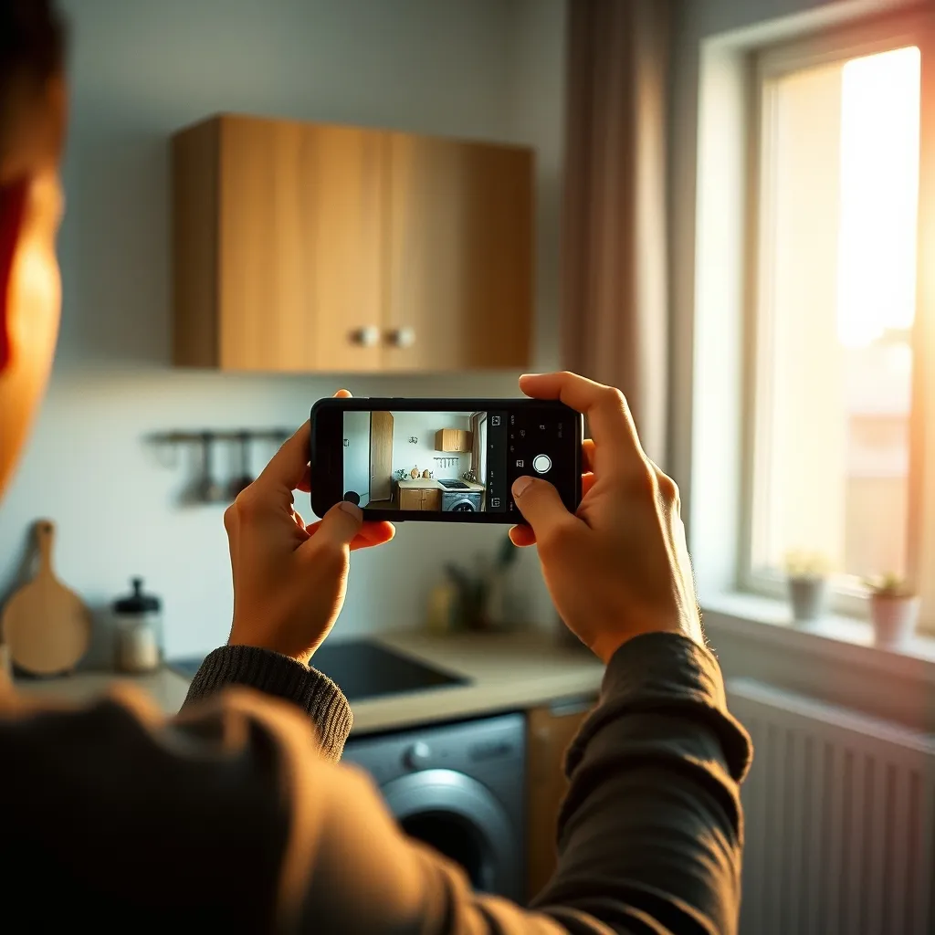 Photographier chaque pièce permet de garder une trace objective de l'état du logement