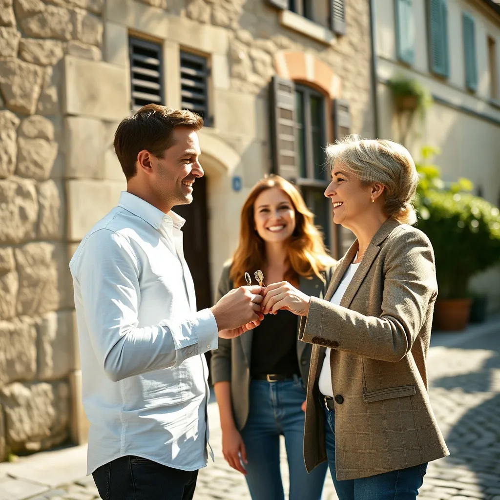 Remise des clés après obtention du prêt immobilier à Dijon