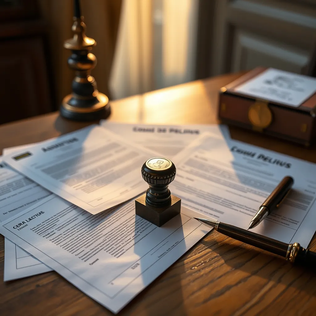 L'acte de notoriété et l'attestation de propriété sont les documents clés de la succession